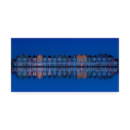 Alejandro Garcia 'Deep Blue Deep' Canvas Art,16x32